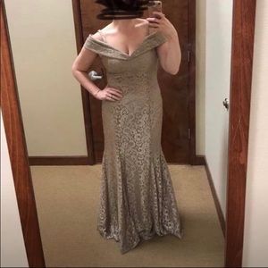 Champagne formal dress